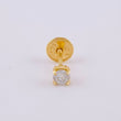 Topo Unico 12 Pts 0.3 g / 3.2 mm Oro Amarillo 18K