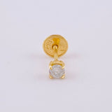 Topo Unico 12 Pts 0.3 g / 3.2 mm Oro Amarillo 18K