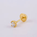 Topo Unico 12 Pts 0.3 g / 3.2 mm Oro Amarillo 18K