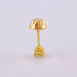 Topo Unico 12 Pts 0.3 g / 3.2 mm Oro Amarillo 18K