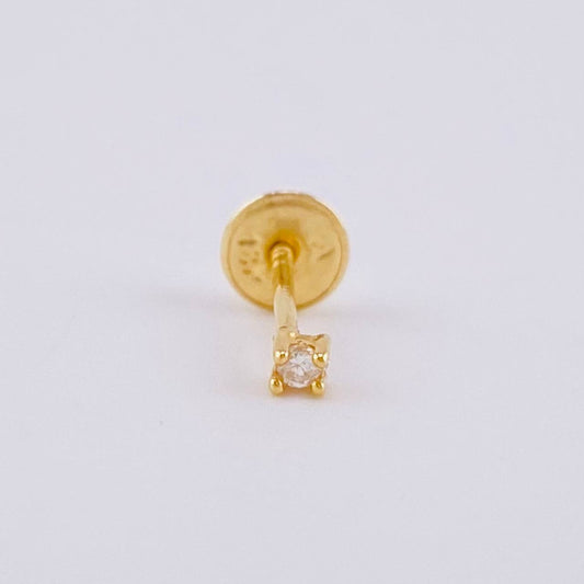 Topo Unico 4 Pts 0.25 g / 2.35 mm Oro Amarillo 18K