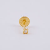 Topo Unico 4 Pts 0.25 g / 2.35 mm Oro Amarillo 18K