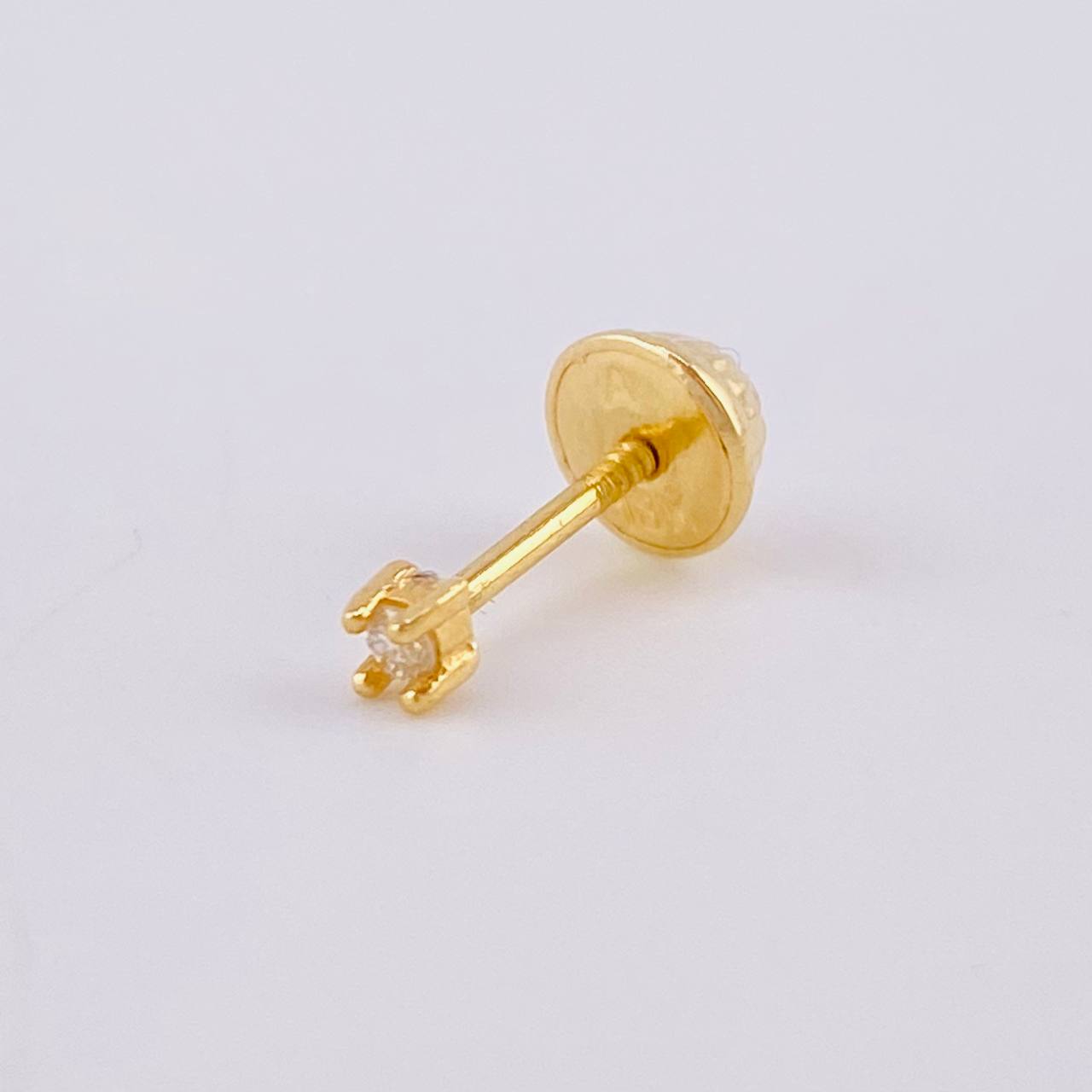 Topo Unico 4 Pts 0.25 g / 2.35 mm Oro Amarillo 18K