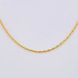 Cadena Lazo 1.1 g / 60 cm / 1.25 mm Oro Amarillo 18K