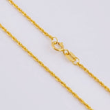 Cadena Lazo 1.15g / 60cm / 1.24mm Oro Amarillo 18K