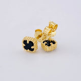 Topos Trébol Onix 1.2g / 5.05mm Oro Amarillo 18K