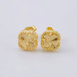 Topos Trebol Diamantado 1.95 g / 7.2 mm Oro Amarillo 18K