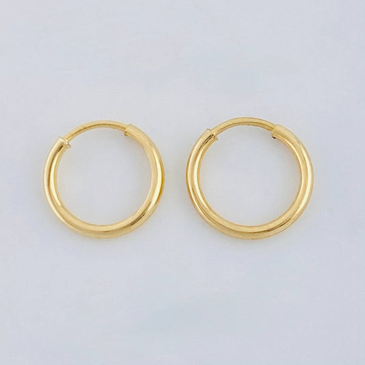 Candongas Aro 0.35 g / 0.8 cm Oro Amarillo 18K