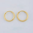 Candongas Aro 0.4 g / 0.8 cm Oro Amarillo 18K