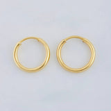 Candongas Aro 0.4 g / 0.8 cm Oro Amarillo 18K
