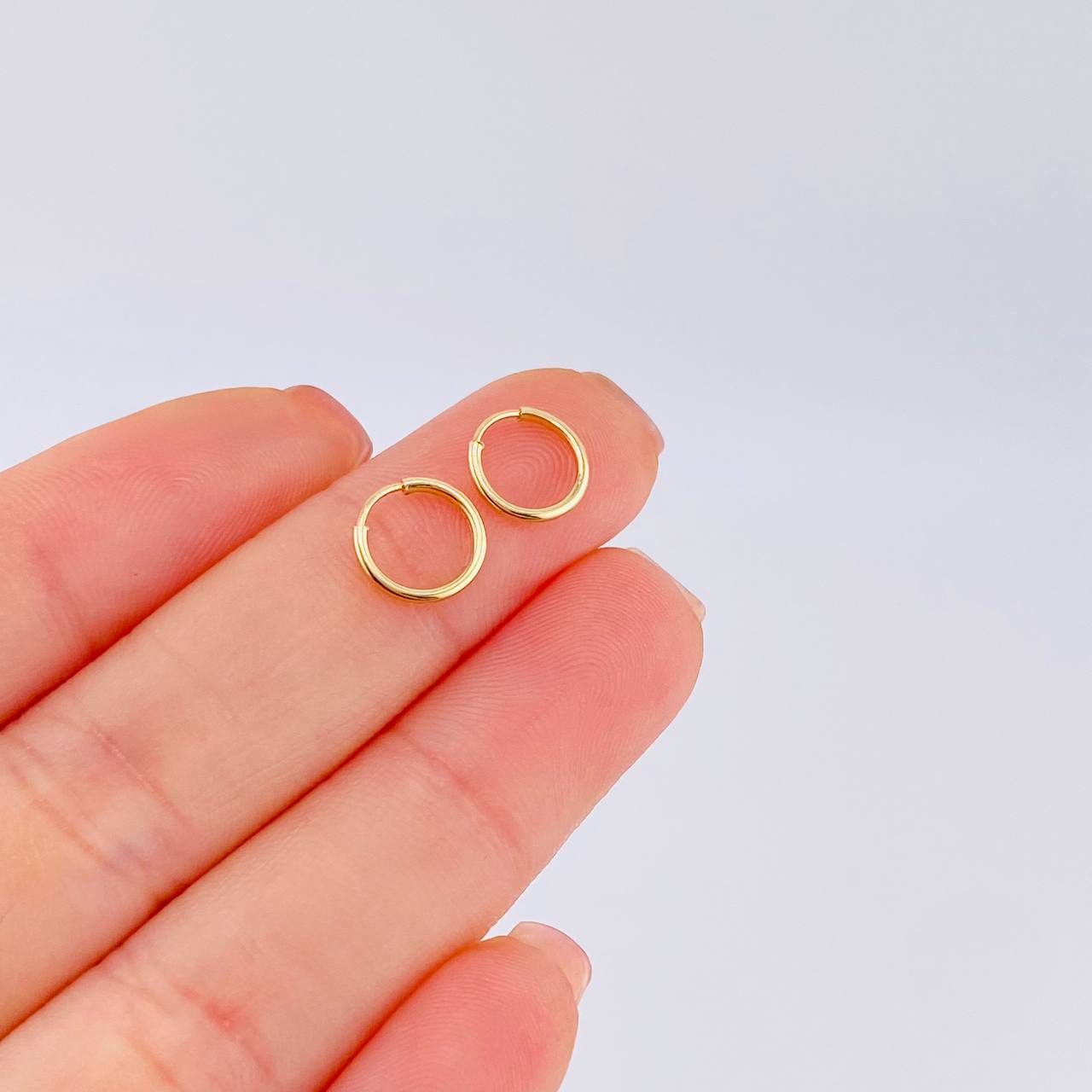 Candongas Aro 0.4 g / 0.8 cm Oro Amarillo 18K