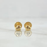 Topos Corazones 0.45gr / 0.4mm (Globo) Lisos Oro Amarillo 18K