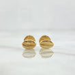 Topos Grano de Café 0.5gr / 6mm Lisos Oro Amarillo 18K