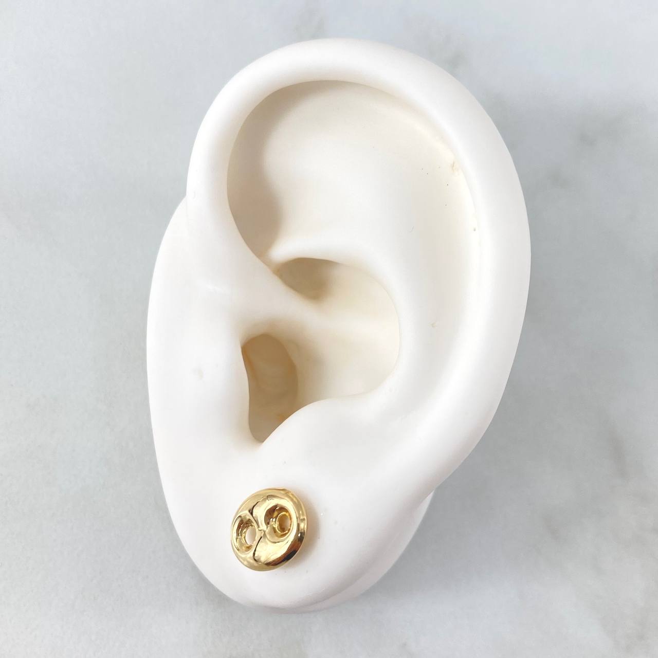 Topos GC 0.8gr / 10mm Lisos Oro Amarillo 18K