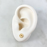 Topos GC 0.75gr / 8mm Lisos Oro Amarillo 18K