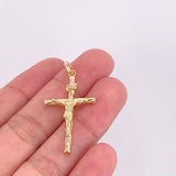 Dije Cruz Cristo 1.1g / 4cm Oro Amarillo 18K