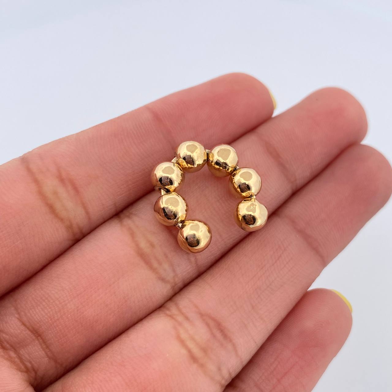 Piercing Earcuff Simulador 1.6gr / 1.6cm / Oro Amarillo 18K &