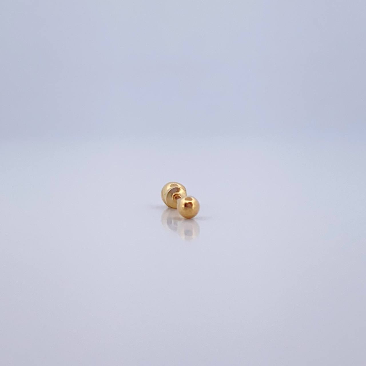 Piercing Bola 0.25gr / 1cm / Oro Amarillo 18K &