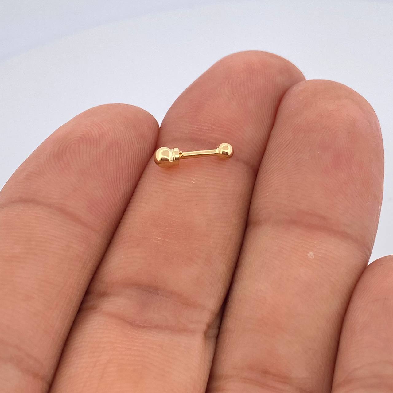 Piercing Bola 0.25gr / 1cm / Oro Amarillo 18K &