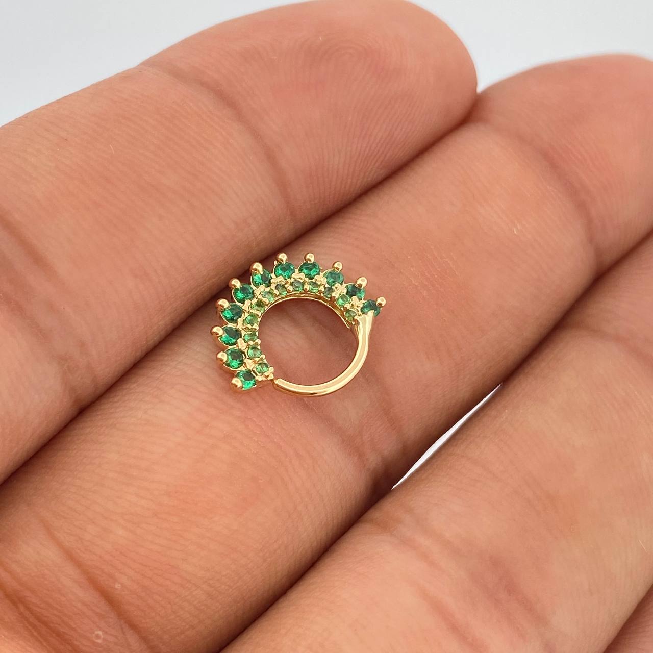 Piercing Earcuff Tiara Maya 0.8gr / 1.1cm / Oro Amarillo 18K &