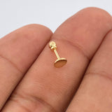 Piercing Circulo Plano 0.35gr / 1cm / Oro Amarillo 18K &