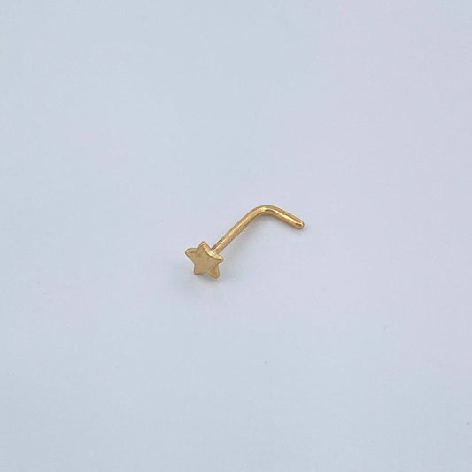 Piercing Estrella 0.1gr / 1cm / Oro Amarillo 18K &