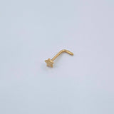 Piercing Estrella 0.1gr / 1cm / Oro Amarillo 18K &