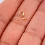 Piercing Estrella 0.1gr / 1cm / Oro Amarillo 18K &
