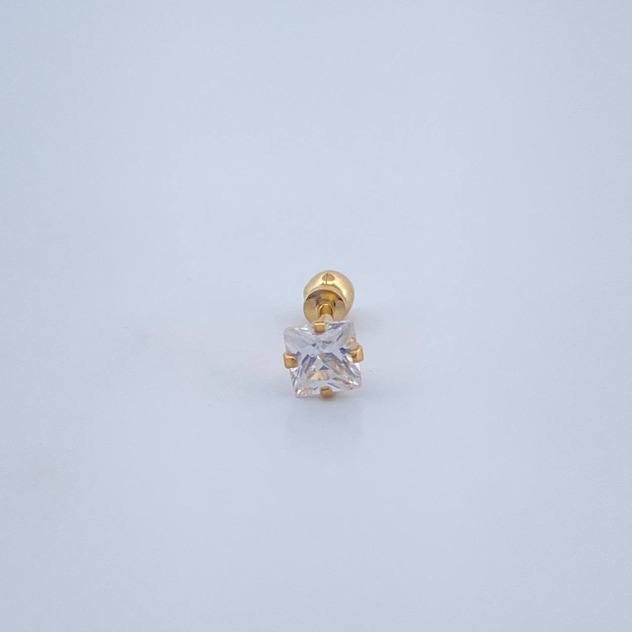 Piercing Cuatro Garras 0.4gr / 1cm / Oro Amarillo 18K &