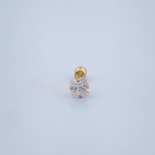 Piercing Cuatro Garras 0.4gr / 1cm / Oro Amarillo 18K &