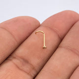 Piercing Bisel 0.1gr / 1cm / Oro Amarillo 18K &