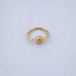Piercing Aro Bola 0.25gr / 1cm / Oro Amarillo 18K &