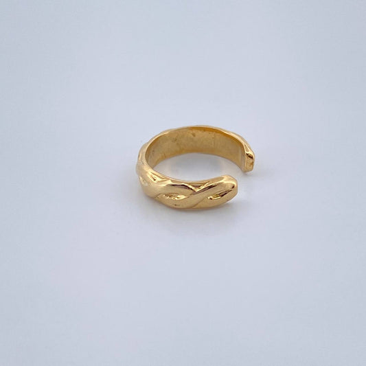 Piercing Earcuff Simulador 1gr / 1cm / Oro Amarillo 18K &