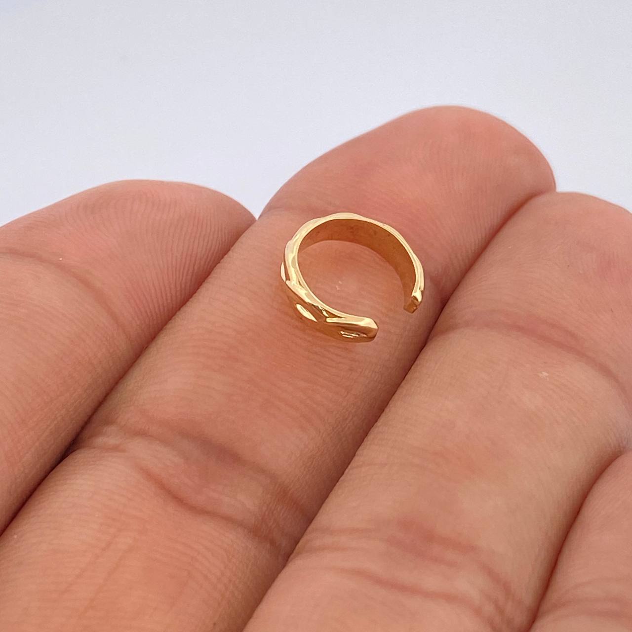 Piercing Earcuff Simulador 1gr / 1cm / Oro Amarillo 18K &