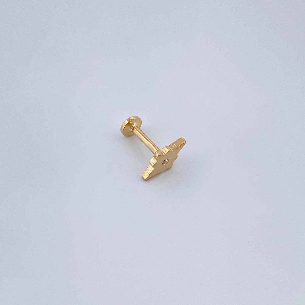 Piercing Estrella Cardinal 0.5gr / 1cm / Oro Amarillo 18K &