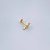 Piercing Estrella Cardinal 0.5gr / 1cm / Oro Amarillo 18K &