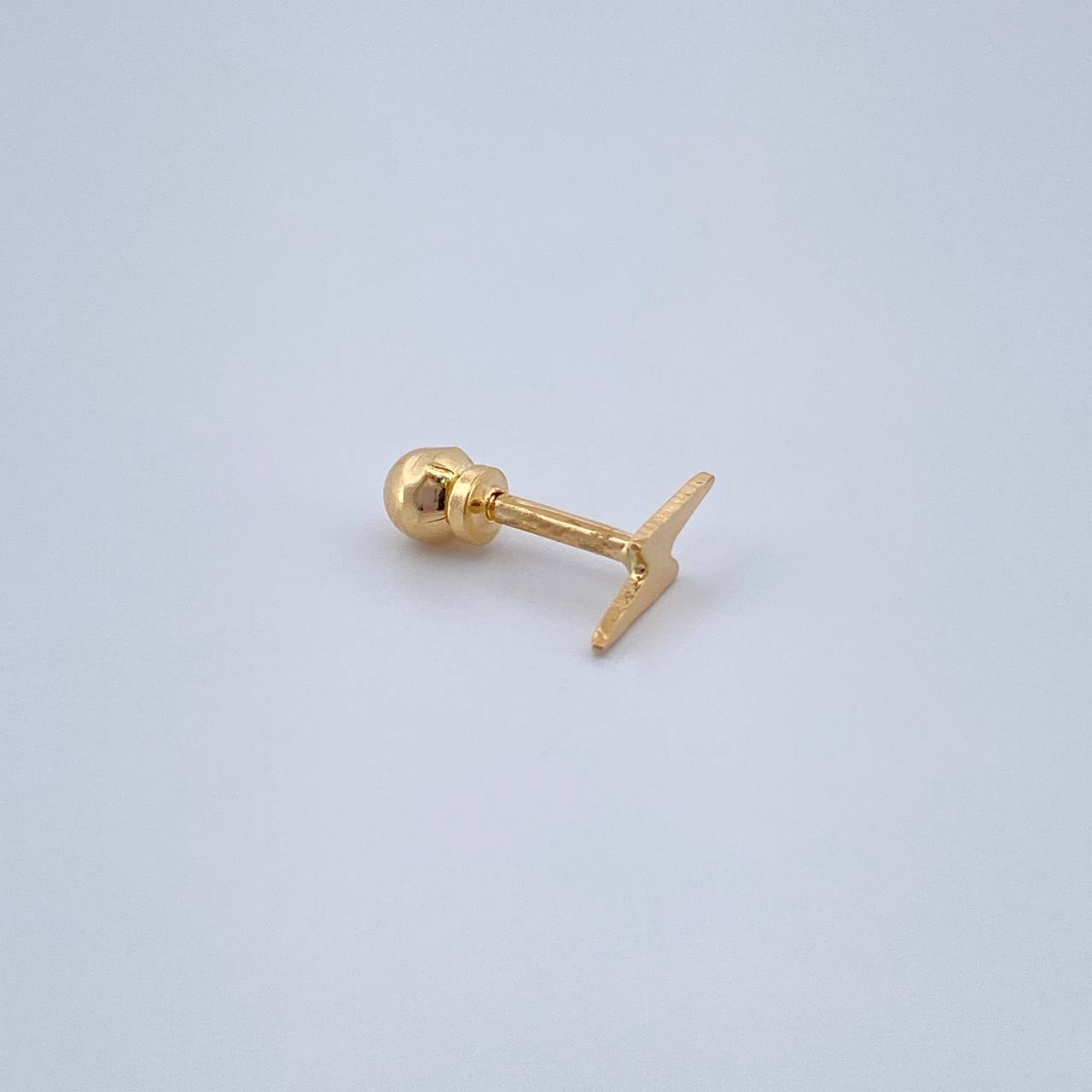 Piercing Rayo 0.3gr / 1cm / Oro Amarillo 18K &