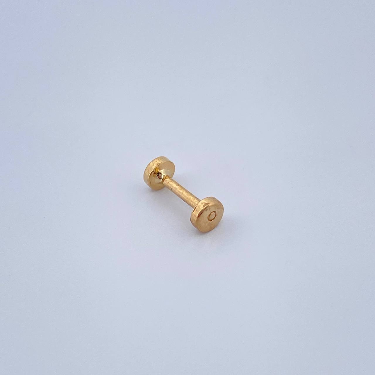 Piercing Circulo Plano 0.45gr / 1cm / Oro Amarillo 18K &