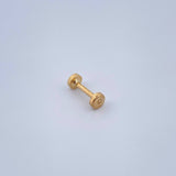 Piercing Circulo Plano 0.45gr / 1cm / Oro Amarillo 18K &