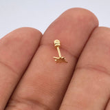 Piercing Estrella Cardinal 0.3gr / 1cm / Oro Amarillo 18K &