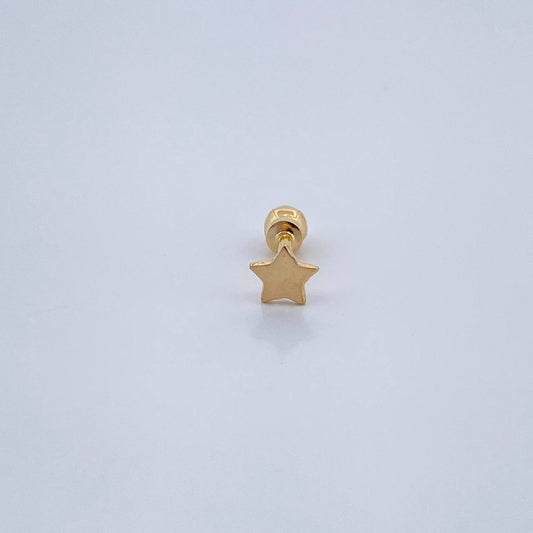 Piercing Estrella 0.3gr / 1cm / Oro Amarillo 18K &