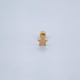 Piercing Estrella 0.3gr / 1cm / Oro Amarillo 18K &