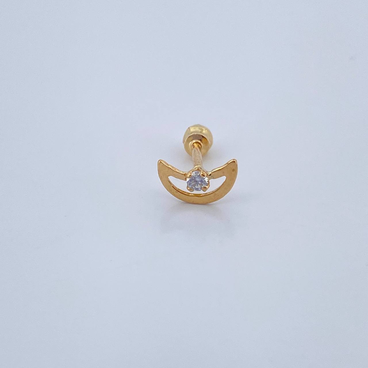 Piercing Luna 0.35gr / 1cm / Oro Amarillo 18K &