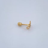 Piercing Luna 0.35gr / 1cm / Oro Amarillo 18K &