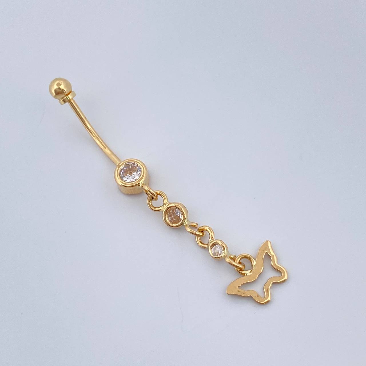 Piercing Mariposa Colgante 0.95gr / 4.1cm / Oro Amarillo 18K &
