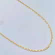 Cadena Escalera Plana 2.5gr / 60.3cm / Tres Oros +3 18K &