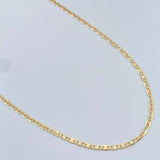 Cadena Escalera Plana 2.5gr / 60.3cm / Tres Oros +3 18K &