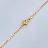Cadena Escalera Plana 2.5gr / 60.3cm / Tres Oros +3 18K &