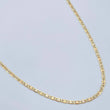 Cadena Escalera Plana 1.35gr / 50cm / Tres Oros +3 18K &