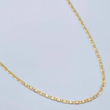Cadena Escalera Plana 1.35gr / 50cm / Tres Oros +3 18K &